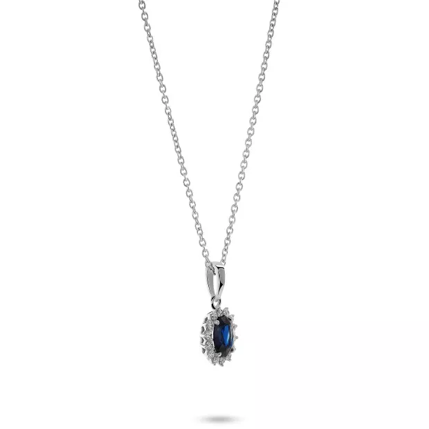 Orphelia Fara White-gold 18k Pendant With Chain KD-2044