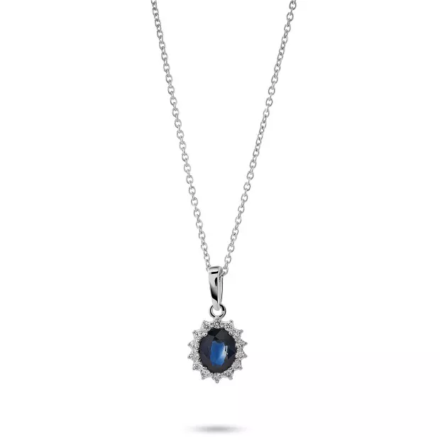 orphelia Fara White-gold 18k Pendant With Chain KD-2044