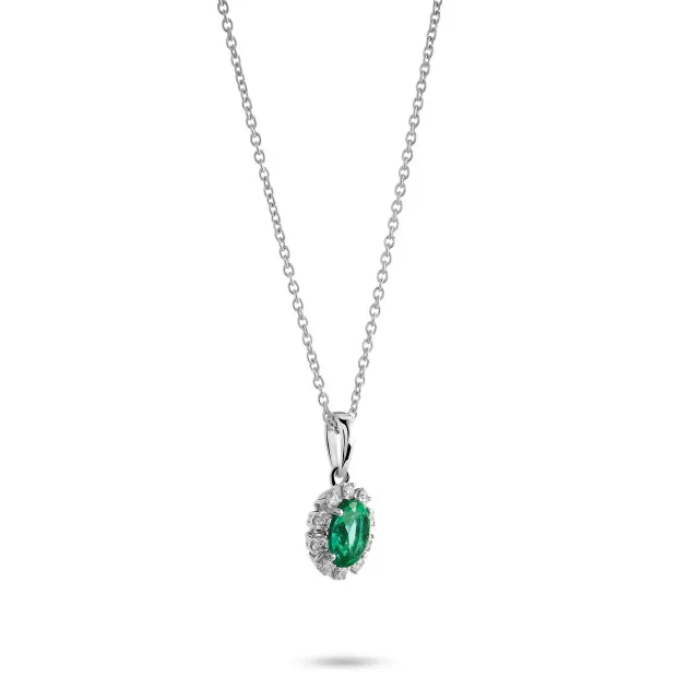 Orphelia Fara White-gold 18k Pendant With Chain KD-2045/EM