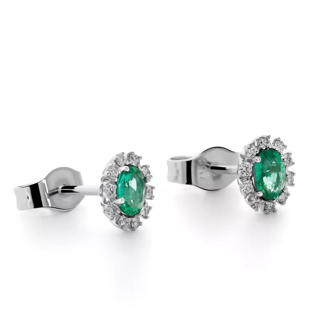 Orphelia Fara White-gold 18k Stud Earrings OD-5343/EM