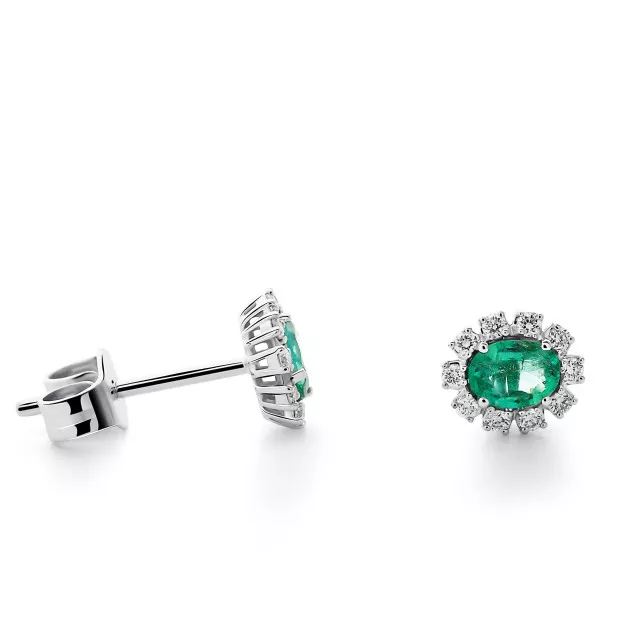 orphelia Fara White-gold 18k Stud Earrings OD-5343/EM