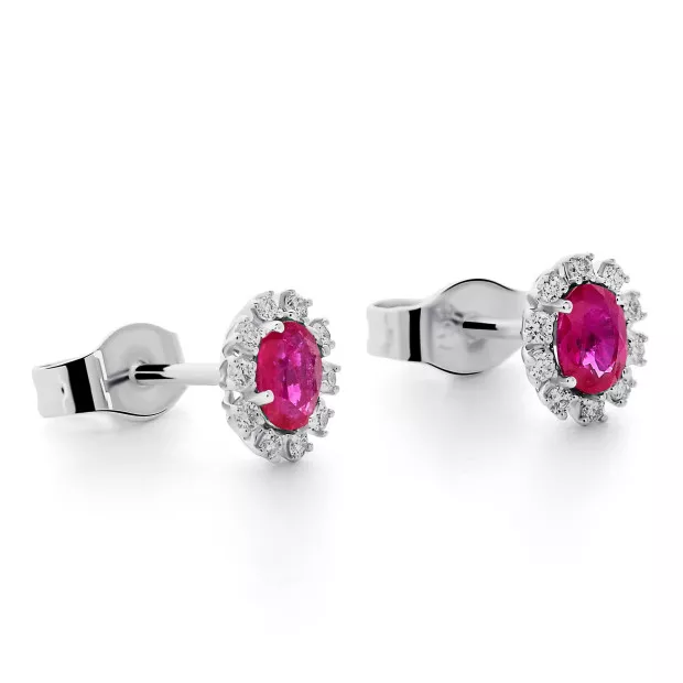 Orphelia Fara White-gold 18k Stud Earrings OD-5343/RU