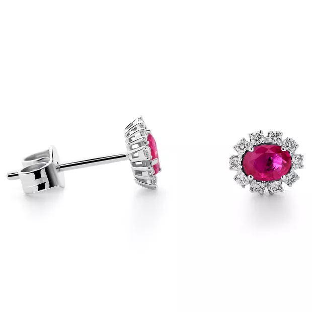 orphelia Fara White-gold 18k Stud Earrings OD-5343/RU