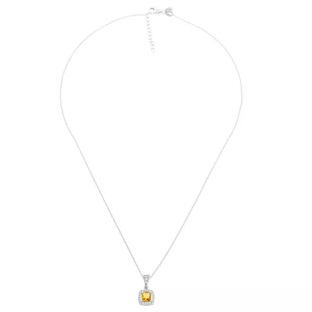 Orphelia Faustine Silver Chain With Pendant ZH-7199/CH