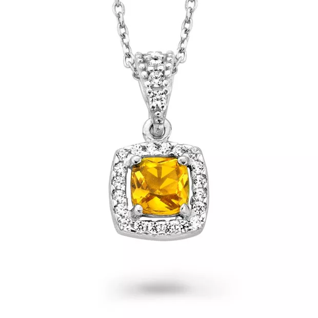 orphelia Faustine Silver Chain With Pendant ZH-7199/CH