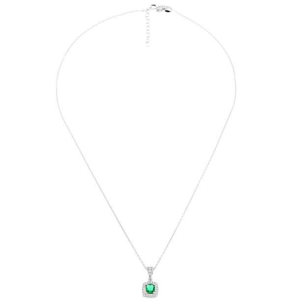 Orphelia Faustine Silver Chain With Pendant ZH-7199/GR