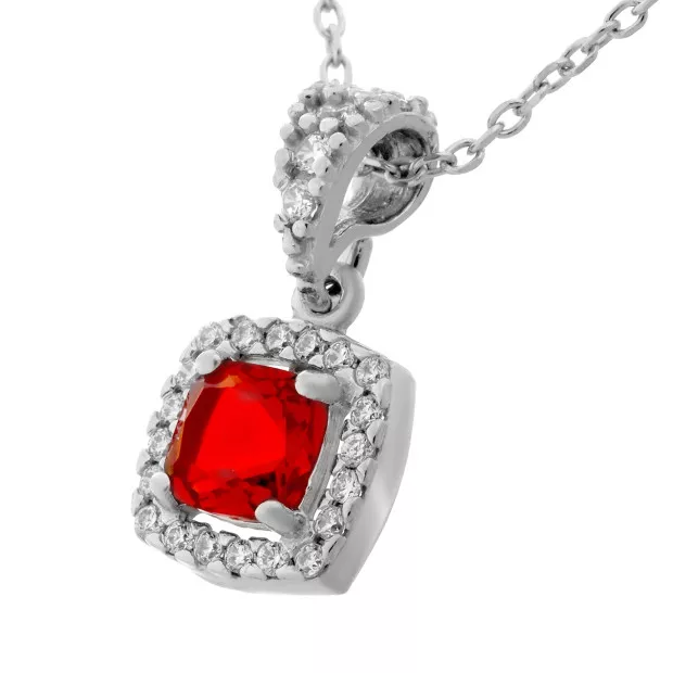 Orphelia Faustine Silver Chain With Pendant ZH-7199/RE