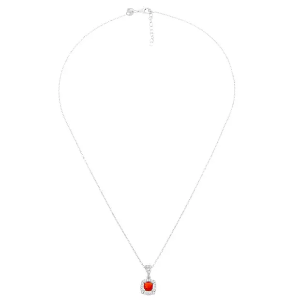 Orphelia Faustine Silver Chain With Pendant ZH-7199/RE
