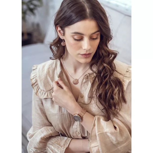 Orphelia Flavie Silver Chain With Pendant ZH-7502/RG