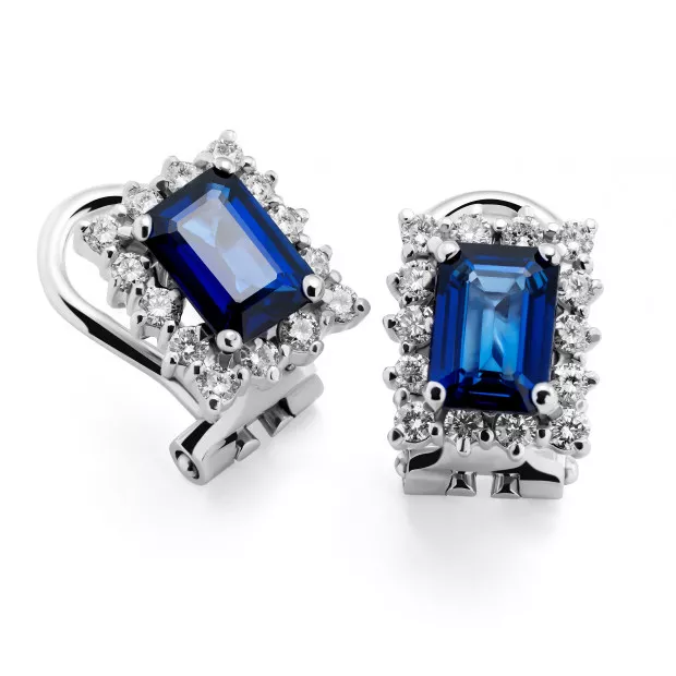 Orphelia Georgiana White-gold 18k Stud Earrings OD-5213