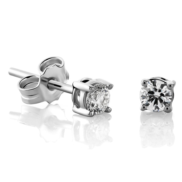Orphelia Giannina White-gold 18k Stud Earrings OD-5294