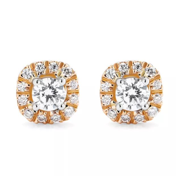 orphelia Gilda Two-tone 18k Stud Earrings OD-5027/1
