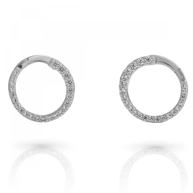 Orphelia Glamour Sterling Silver Drop Earrings ZO-7549