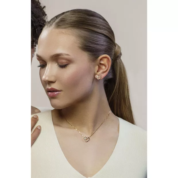 Orphelia Ida Silver Set: Chain-pendant + Earrings SET-7521/G