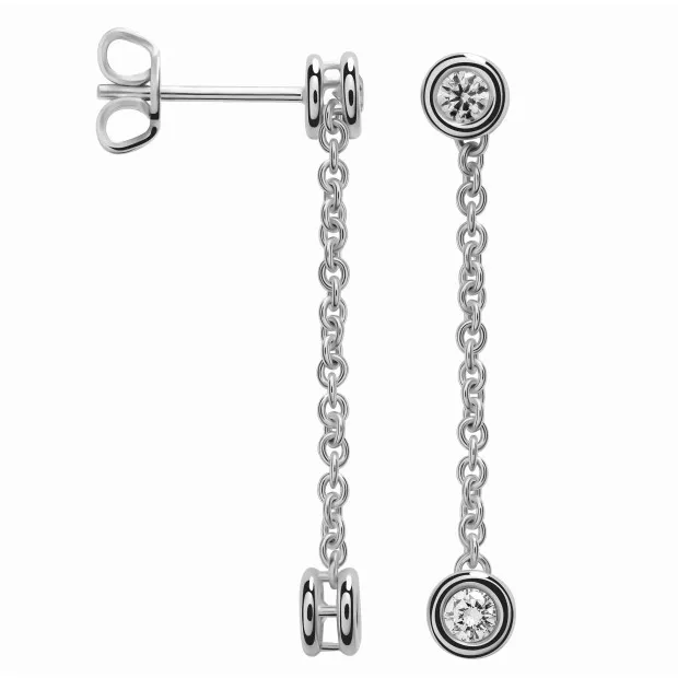 orphelia Ingrid White-gold 18k Drop Earrings RD-014/1