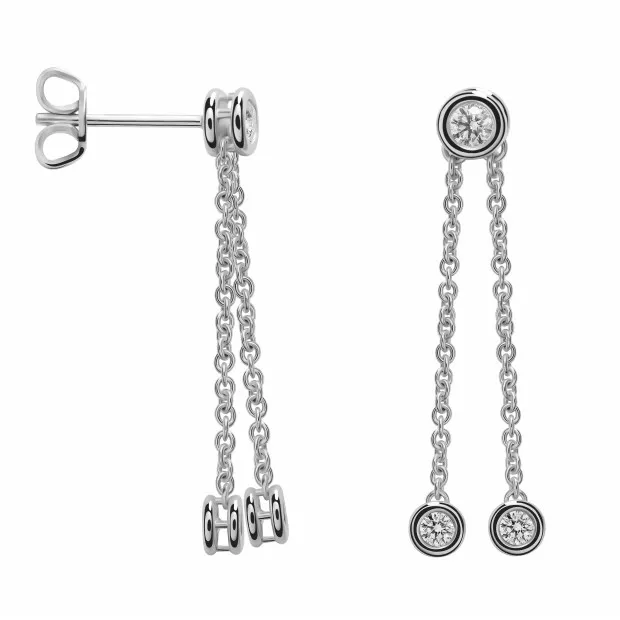 orphelia Ingrid White-gold 18k Drop Earrings RD-023/1