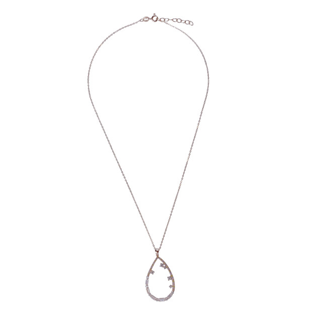 Orphelia Islia Silver Chain With Pendant ZH-7423/RG