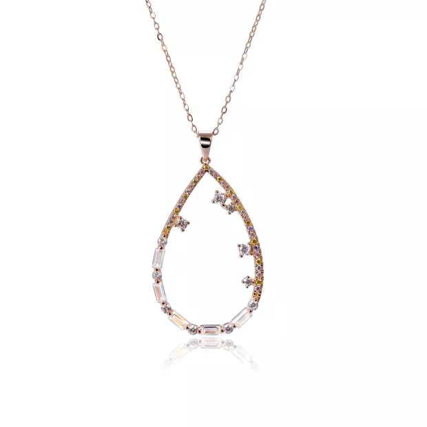 orphelia Islia Silver Chain With Pendant ZH-7423/RG