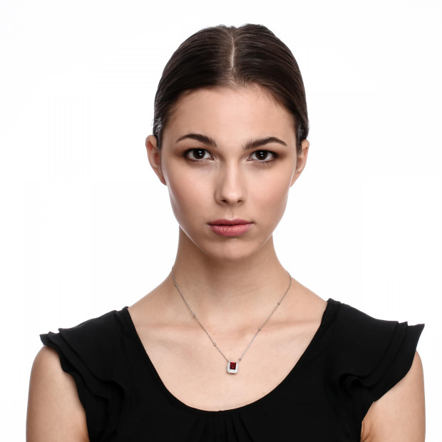 Orphelia Jackie Silver Chain With Pendant ZH-7237/RU