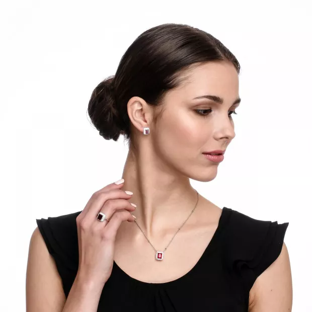 Orphelia Jackie Silver Chain With Pendant ZH-7237/RU
