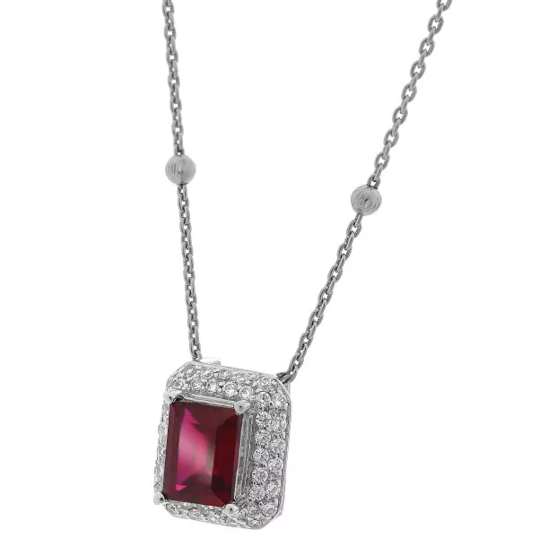 orphelia Jackie Silver Chain With Pendant ZH-7237/RU