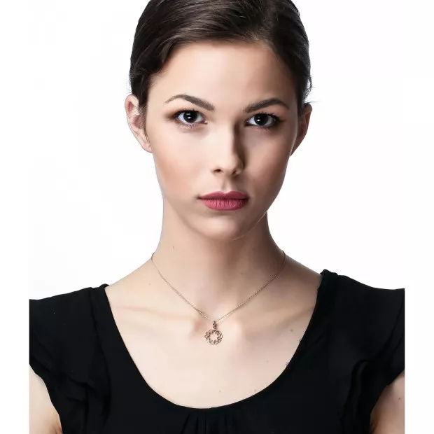 Orphelia Jasmine Silver Chain With Pendant ZH-7076/1