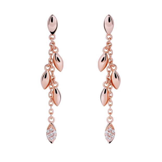 Orphelia Loana Sterling Silver Drop Earrings ZO-7505/RG