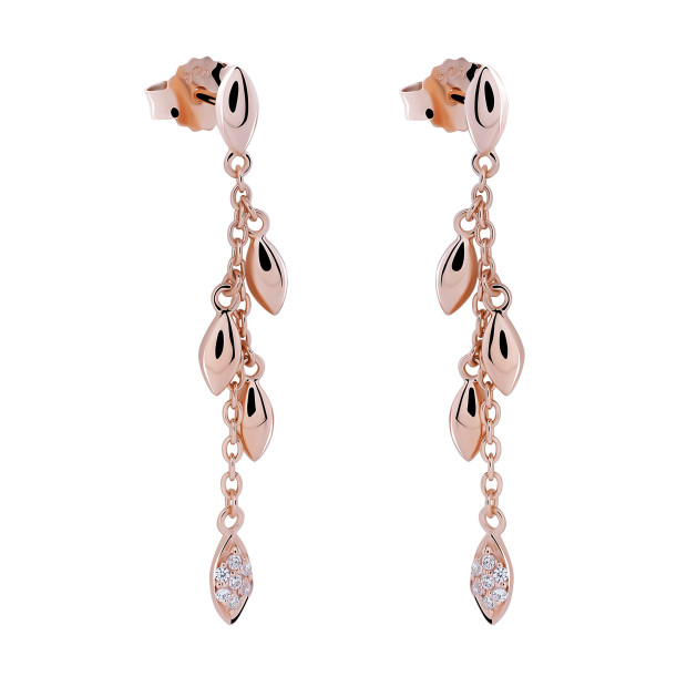 Orphelia Loana Sterling Silver Drop Earrings ZO-7505/RG