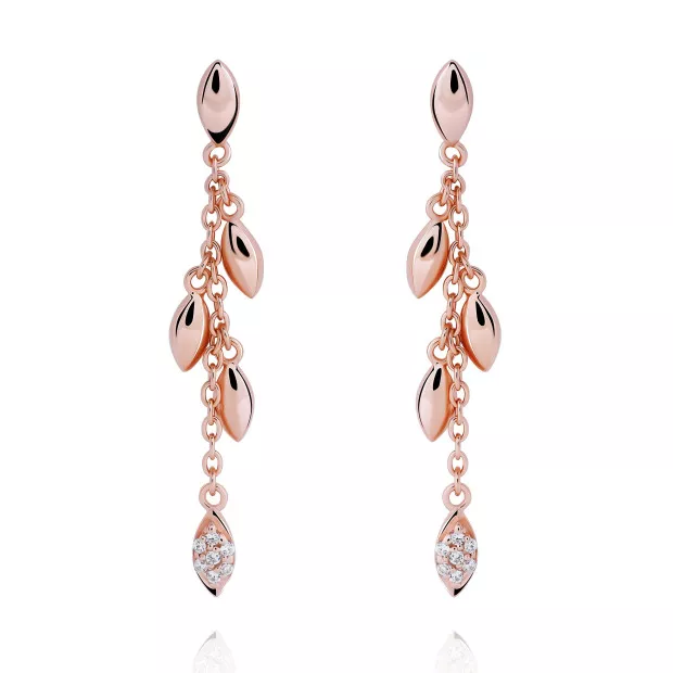 orphelia Loana Sterling Silver Drop Earrings ZO-7505/RG
