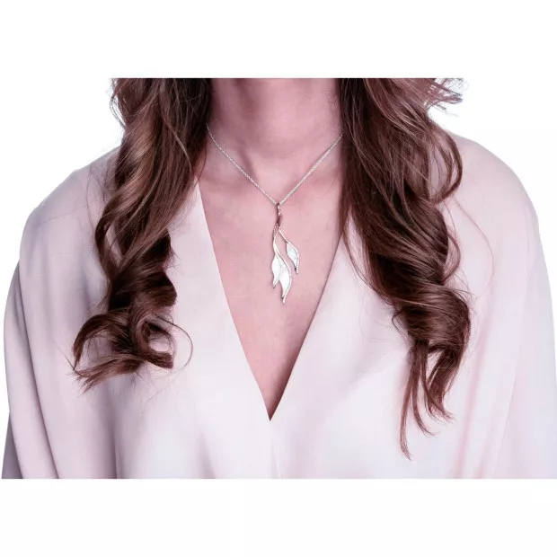 Orphelia Mariza Silver Chain With Pendant ZK-7171/RG