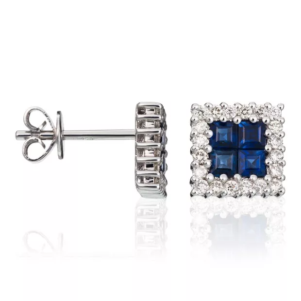 Orphelia Natalie White-gold 18k Stud Earrings OD-5233