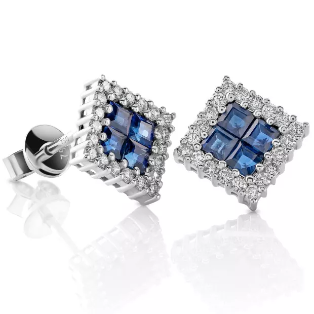 orphelia Natalie White-gold 18k Stud Earrings OD-5233