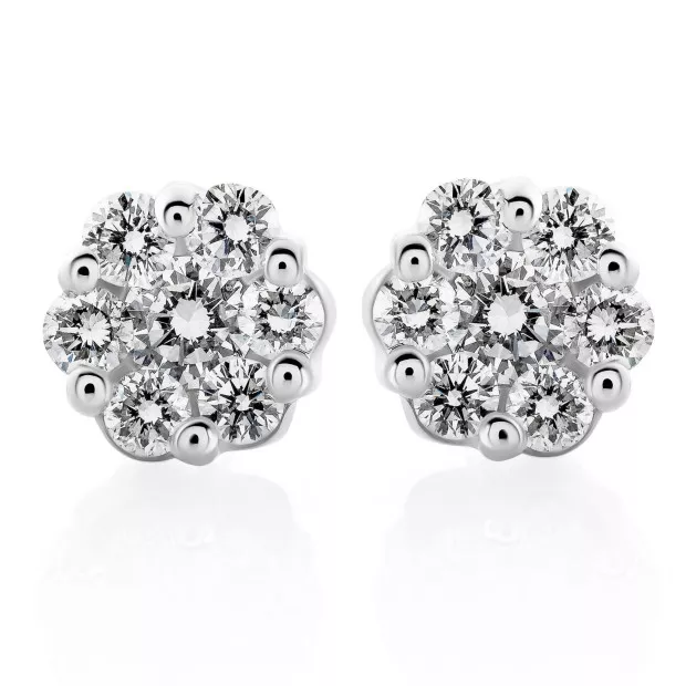 Orphelia Norvina White-gold 18k Stud Earrings OD-5327