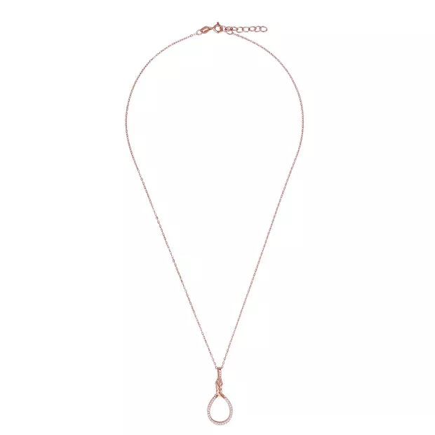 Orphelia Aava Silver Chain With Pendant ZH-7421