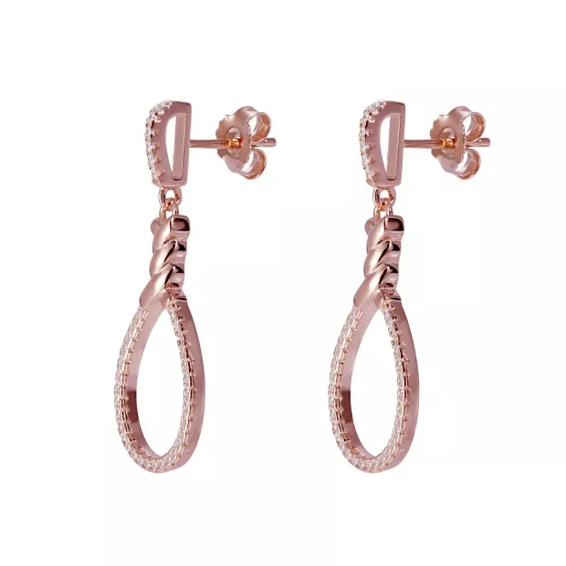 Orphelia Aava Silver Drop Earrings ZO-7421