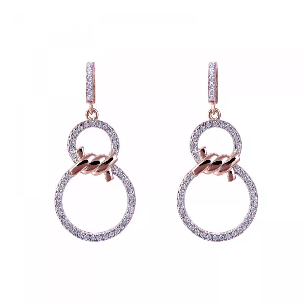 orphelia Aavia Silver Drop Earrings ZO-7422