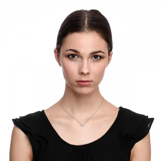 Orphelia Alberte Silver Chain With Pendant ZH-7233