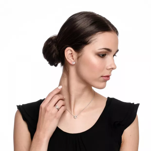 Orphelia Alberte Silver Chain With Pendant ZH-7233