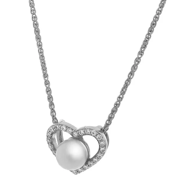 orphelia Alberte Silver Chain With Pendant ZH-7233