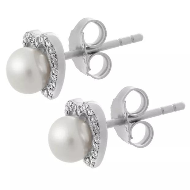 Orphelia Alberte Silver Stud Earrings ZO-7233