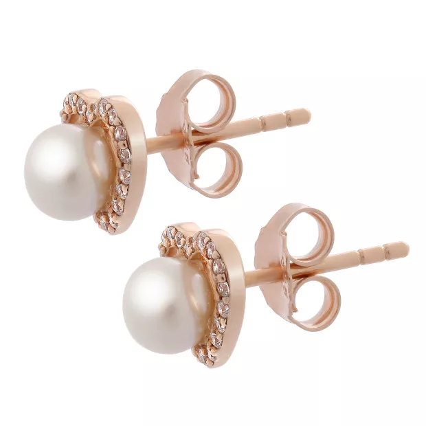 Orphelia Alberte Silver Stud Earrings ZO-7233/RG