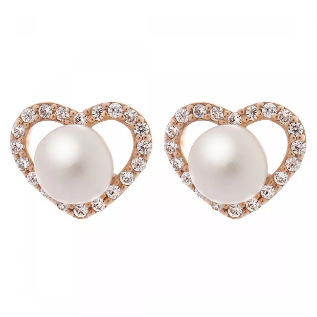 orphelia Alberte Silver Stud Earrings ZO-7233/RG