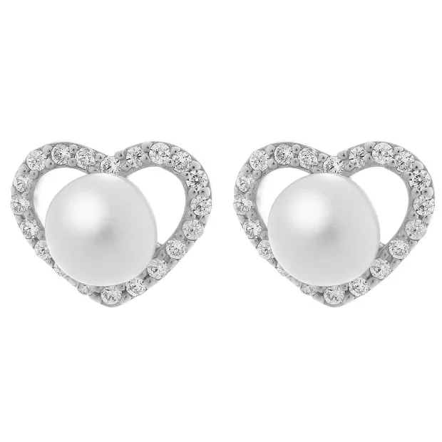 orphelia Alberte Silver Stud Earrings ZO-7233
