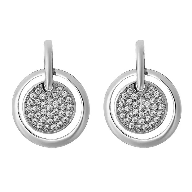 orphelia Alekszandra Silver Drop Earrings ZO-7354