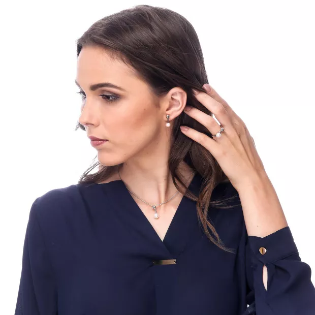 Orphelia Aliena Silver Chain With Pendant ZH-7373