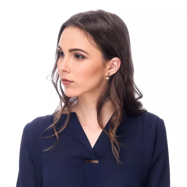 Orphelia Aliena Silver Drop Earrings ZO-7373