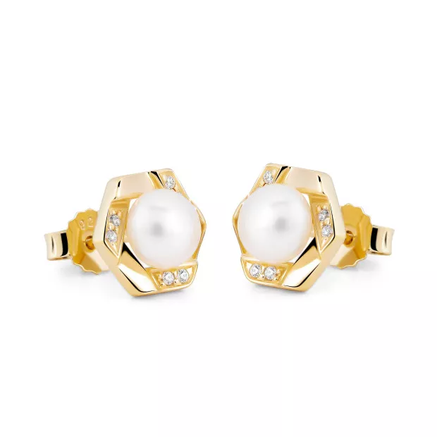 Orphelia Aliva Silver Stud Earrings ZO-7469/G