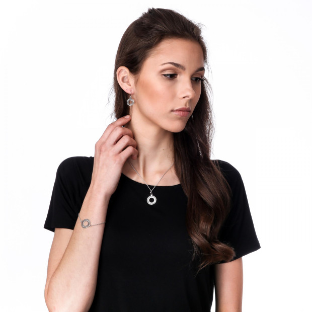 Orphelia Amada Silver Drop Earrings ZO-7075