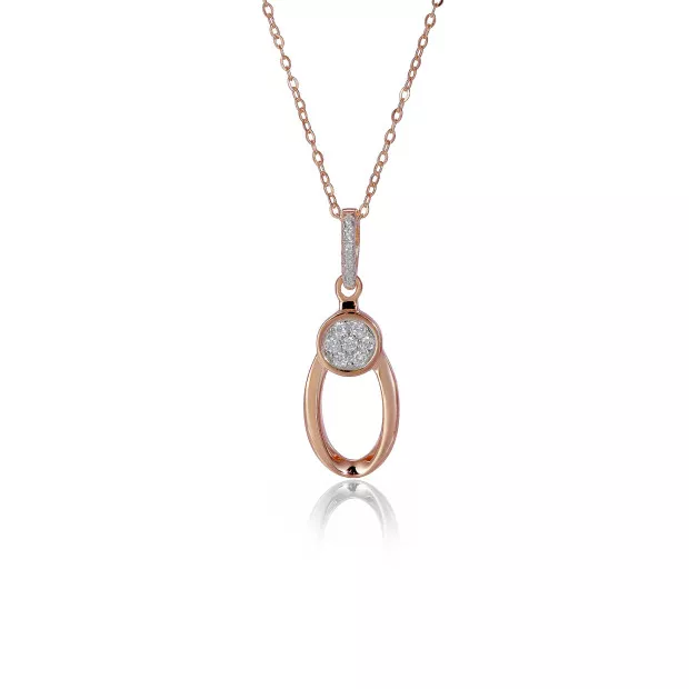 orphelia Ambra Silver Chain With Pendant ZH-7439