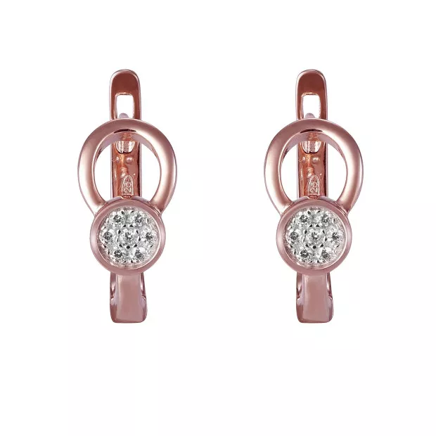 Orphelia Ambra Silver Hoop Earrings ZO-7439